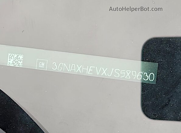 3GNAXHEVXJS589630 2018 CHEVROLET EQUINOX Blue VIN sticker view