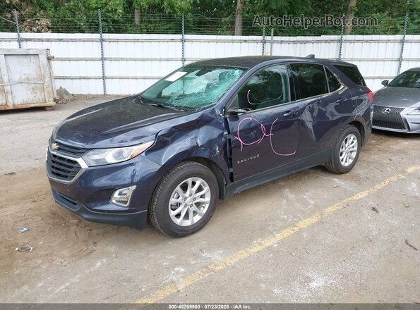 3GNAXJEV0JS545319 2018 CHEVROLET EQUINOX Dark Blue Առջևի ձախ երեք քառորդ տեսարան
