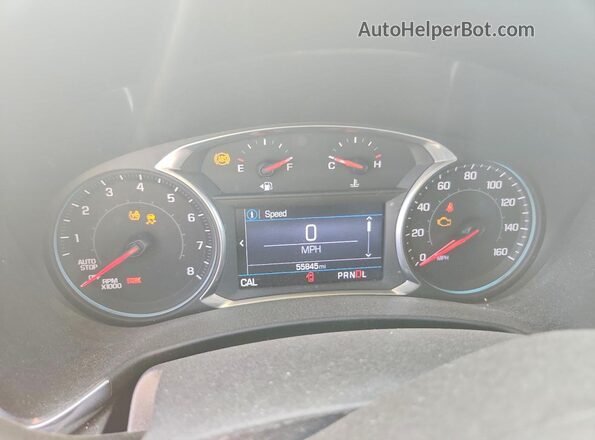 3GNAXJEV0LS513750 2020 CHEVROLET EQUINOX Белый Вид щитка приборов