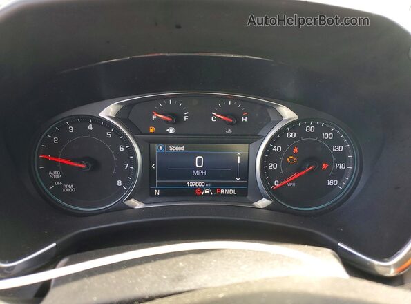 3GNAXJEV0LS727332 2020 CHEVROLET EQUINOX Blue Սարքավորումների վահանակի տեսք
