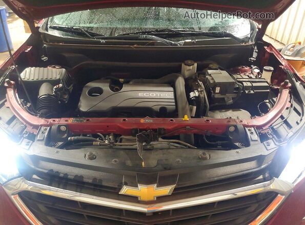 3GNAXJEV1JL120766 2018 CHEVROLET EQUINOX Burgundy Widok komory silnika