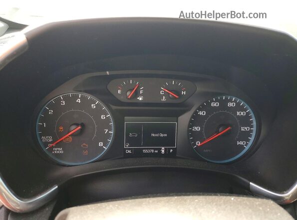 3GNAXJEV1JS502432 2018 CHEVROLET EQUINOX Белый Вид щитка приборов