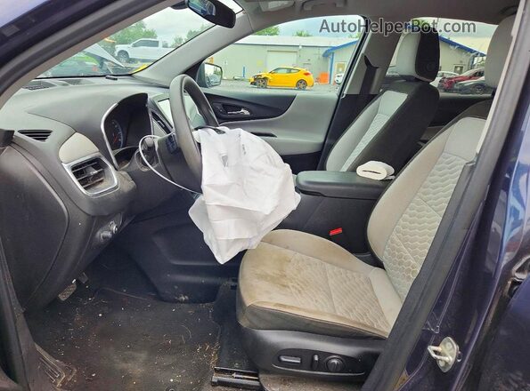 3GNAXJEV1JS554398 2018 CHEVROLET EQUINOX Синий Вид салона спереди