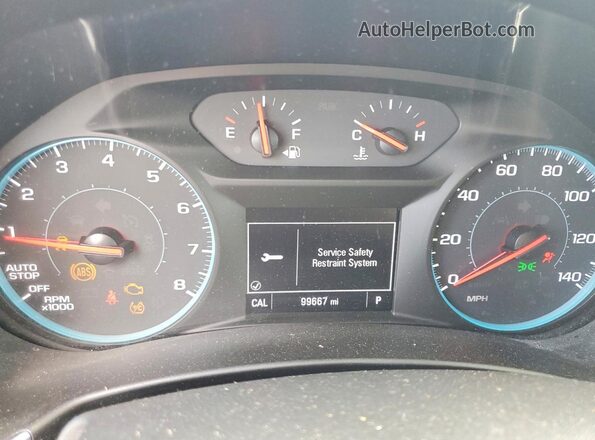3GNAXJEV4JL400391 2018 CHEVROLET EQUINOX Blue Instrument cluster view