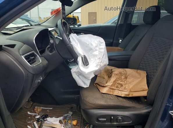 3GNAXJEV5KL356841 2019 CHEVROLET EQUINOX Blue Front interior view