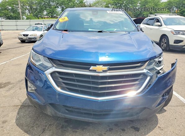 3GNAXJEV5KL356841 2019 CHEVROLET EQUINOX Blue Front view