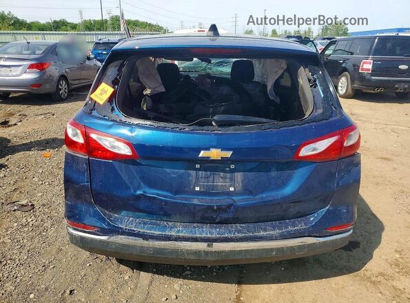 3GNAXJEV5LL325090 2020 CHEVROLET EQUINOX Blue Rear view