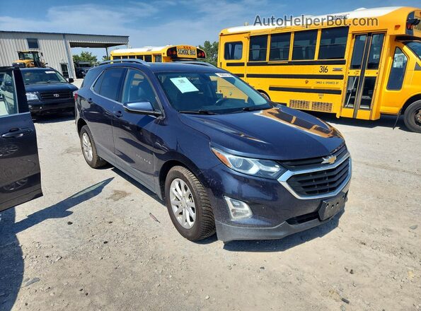 3GNAXJEV6JL120357 2018 CHEVROLET EQUINOX Blue Передня права чверть