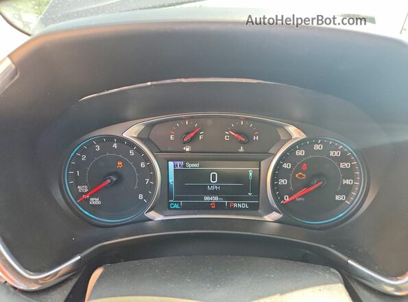 3GNAXJEV6JL120357 2018 CHEVROLET EQUINOX Blue Вид щитка приладів