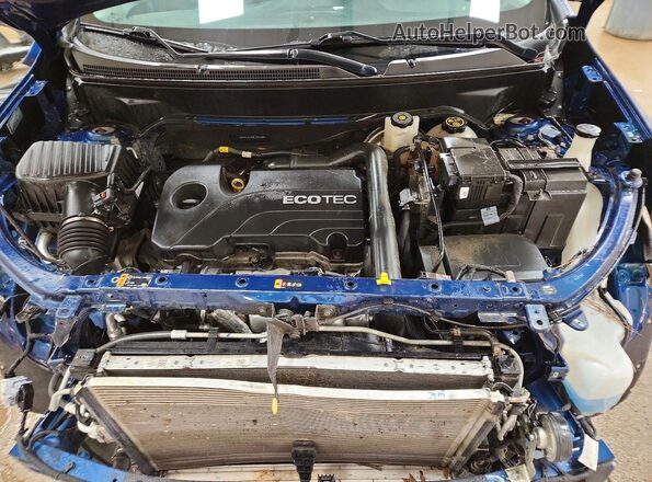 3GNAXJEV8ML387598 2021 CHEVROLET EQUINOX Синий Вид подкапотного пространства