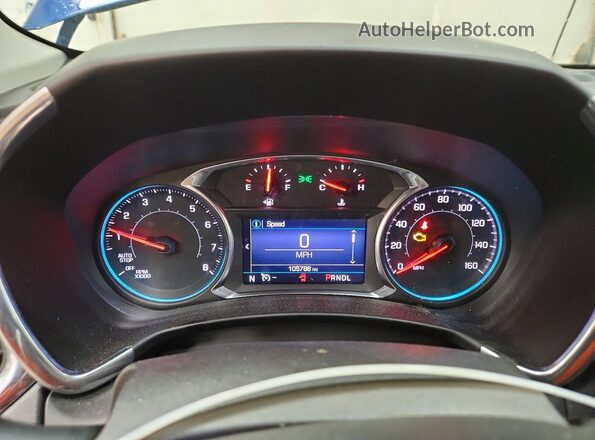 3GNAXJEV8ML387598 2021 CHEVROLET EQUINOX Синий Вид щитка приборов