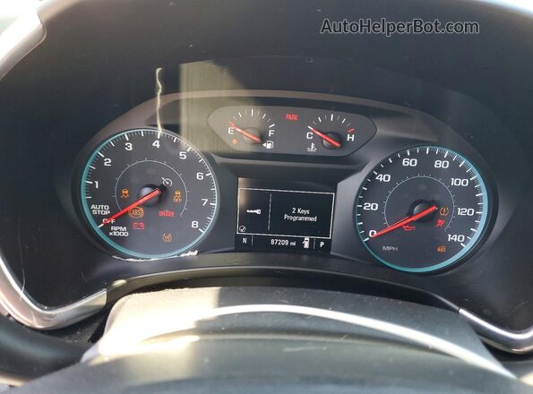 3GNAXJEV9JS635469 2018 CHEVROLET EQUINOX Серебряный Вид щитка приборов