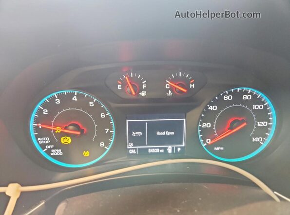 3GNAXJEVXJS609060 2018 CHEVROLET EQUINOX Gray Вид щитка приладів