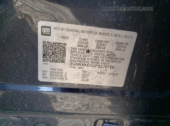 3GNAXKEG1PS176714 2023 CHEVROLET EQUINOX Серый Панорамный вид салона 360°
