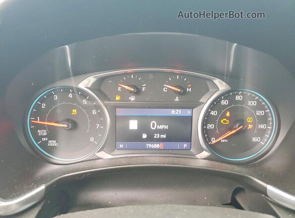 3GNAXKEV1LL208127 2020 CHEVROLET EQUINOX Черный Вид щитка приборов