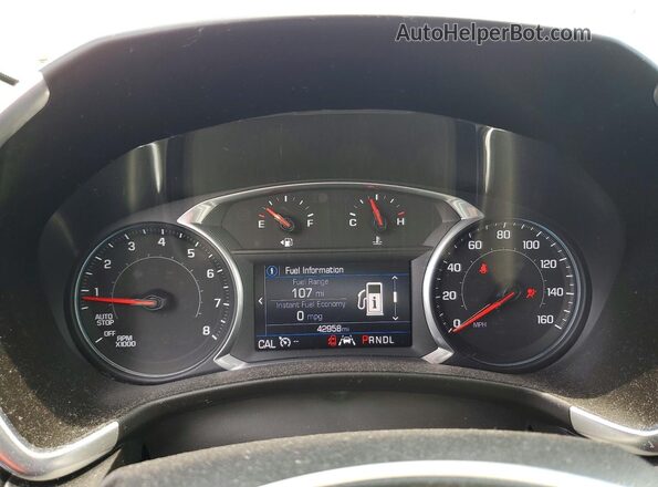 3GNAXKEV1MS165366 2021 CHEVROLET EQUINOX White Widok zestawu wskaźników