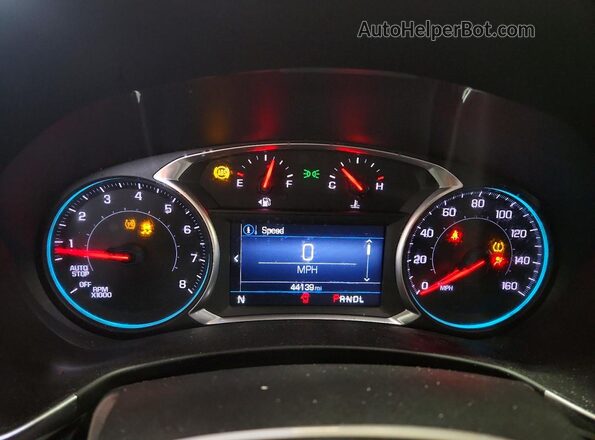 3GNAXKEV2ML319058 2021 CHEVROLET EQUINOX Red Вид щитка приладів