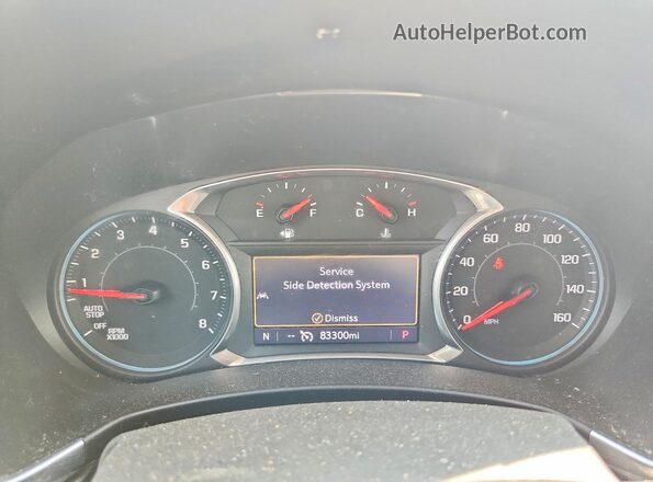 3GNAXKEV3LS683316 2020 CHEVROLET EQUINOX White Instrument cluster view