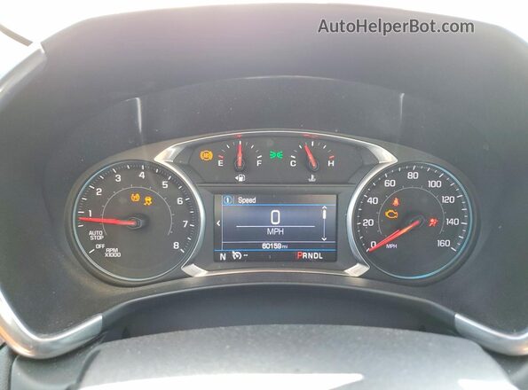 3GNAXKEV3ML352571 2021 CHEVROLET EQUINOX White Instrument cluster view