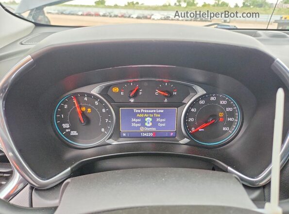 3GNAXKEV7LL303534 2020 CHEVROLET EQUINOX Black Widok zestawu wskaźników