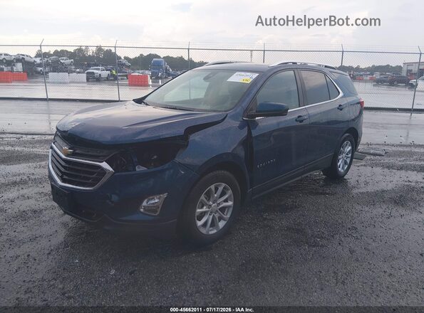 3GNAXKEV7ML367042 2021 CHEVROLET EQUINOX Blue Передня ліва чверть