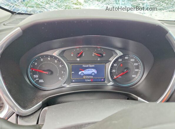 3GNAXKEV9ML306114 2021 CHEVROLET EQUINOX Blue Вид щитка приладів