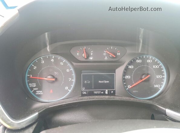 3GNAXKEX3JS550229 2018 CHEVROLET EQUINOX White Widok zestawu wskaźników