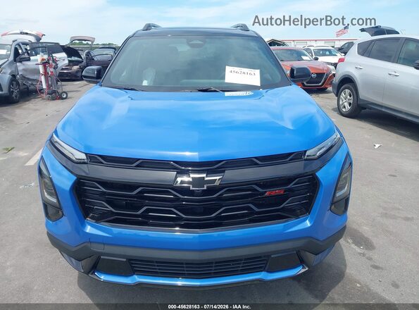 3GNAXLEG0SL265571 2025 CHEVROLET EQUINOX Blue Instrument cluster view