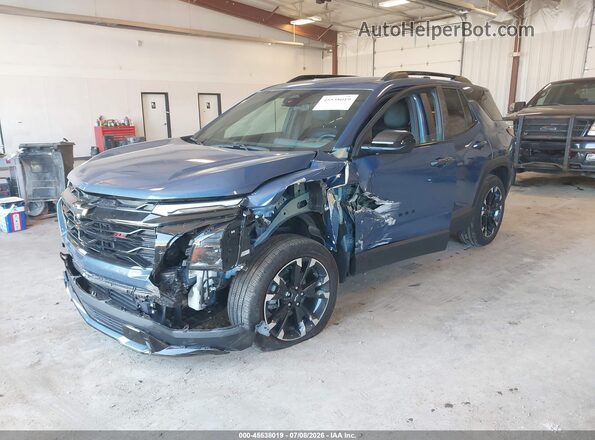 3GNAXLEG8SL309901 2025 CHEVROLET EQUINOX Blue Առջևի ձախ երեք քառորդ տեսարան