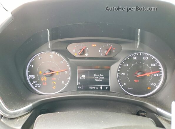 3GNAXLEU4JS597667 2018 CHEVROLET EQUINOX Silver Вид щитка приладів
