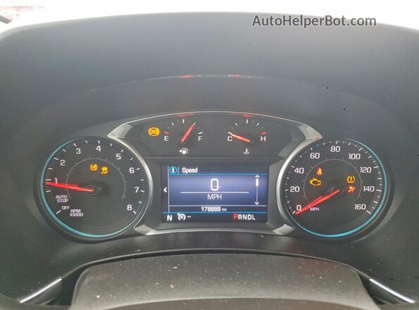 3GNAXLEX0LL184779 2020 CHEVROLET EQUINOX Blue Widok zestawu wskaźników