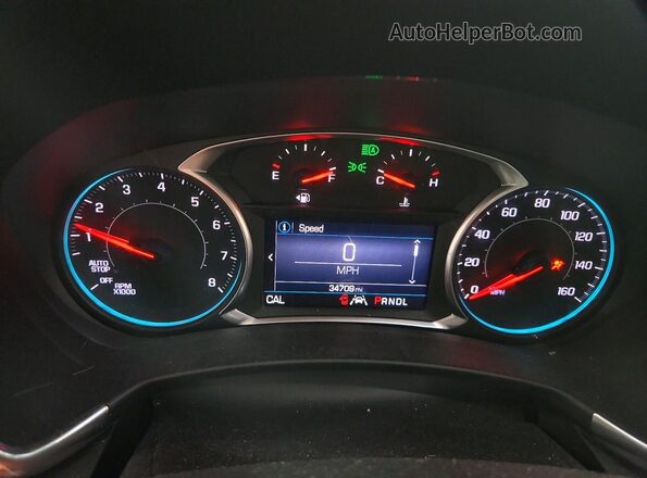 3GNAXLEX6LS547074 2020 CHEVROLET EQUINOX Maroon Widok zestawu wskaźników