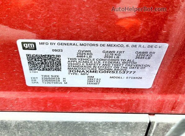 3GNAXMEG0RS153777 2024 CHEVROLET EQUINOX Maroon სალონის 360-გრადუსიანი ხედი