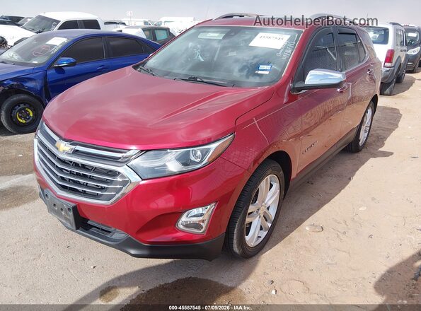 3GNAXMEV0JS561165 2018 CHEVROLET EQUINOX Red Առջևի ձախ երեք քառորդ տեսարան