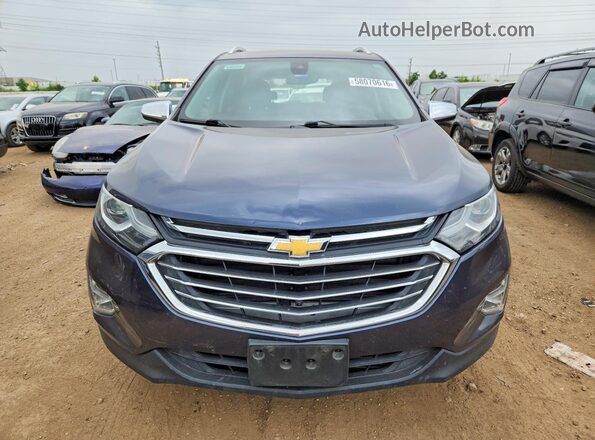3GNAXMEV2JS618756 2018 CHEVROLET EQUINOX Blue Widok z przodu