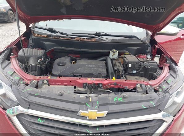 3GNAXMEV3JS553867 2018 CHEVROLET EQUINOX Maroon Вид ззаду