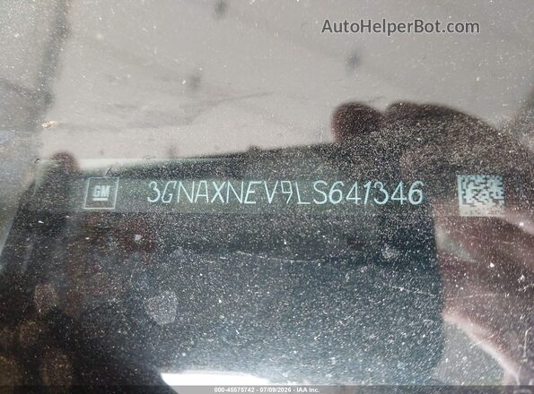 3GNAXNEV9LS641346 2020 CHEVROLET EQUINOX White Vista del compartimento del motor