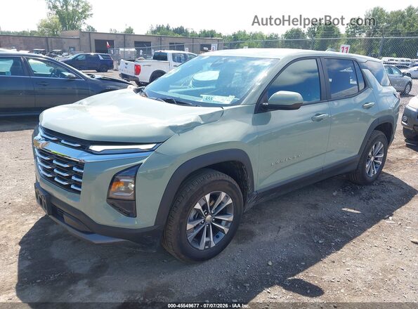 3GNAXPEG2SL206903 2025 CHEVROLET EQUINOX Green წინა მარცხენა ხედი სამი მეოთხედიდან