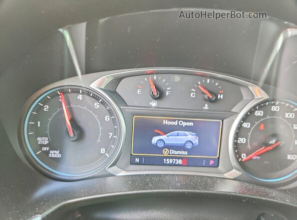 3GNAXPEX6LS506855 2020 CHEVROLET EQUINOX White Widok zestawu wskaźników