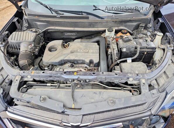 3GNAXREV6JS581918 2018 CHEVROLET EQUINOX Blue Vista del compartimento del motor