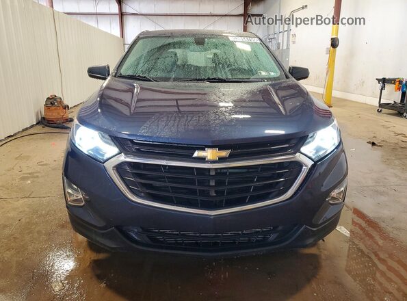 3GNAXREV9JS537430 2018 CHEVROLET EQUINOX Blue Front view