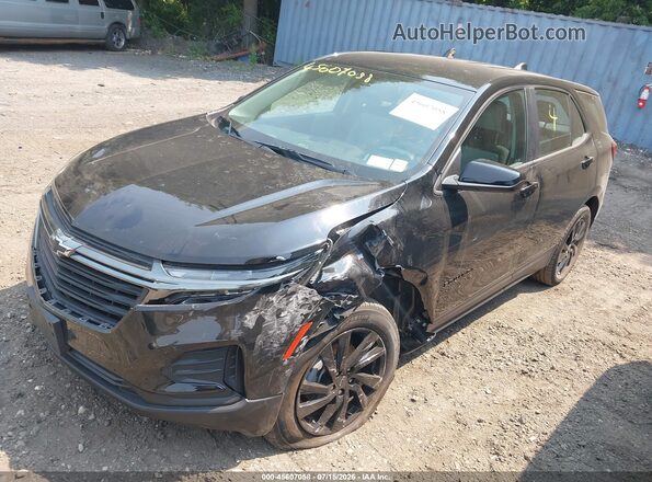 3GNAXSEGXRL186526 2024 CHEVROLET EQUINOX Black Передня ліва чверть