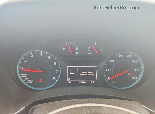 3GNAXSEV0JS550624 2018 CHEVROLET EQUINOX Белый Вид щитка приборов