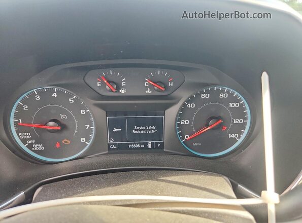 3GNAXSEV5JS590245 2018 CHEVROLET EQUINOX Silver Սարքավորումների վահանակի տեսք