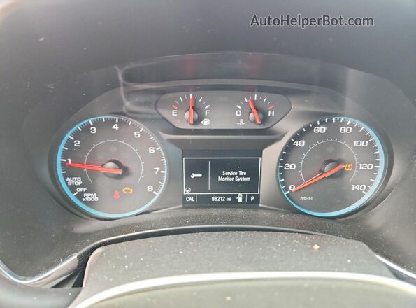 3GNAXSEV7JS574032 2018 CHEVROLET EQUINOX Blue Vista del cuadro de instrumentos