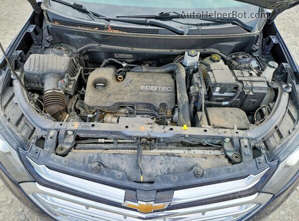 3GNAXSEV7JS574032 2018 CHEVROLET EQUINOX Blue Vista del compartimento del motor