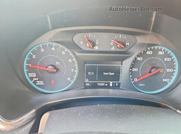 3GNAXSEV8JS553271 2018 CHEVROLET EQUINOX Blue Вид щитка приладів