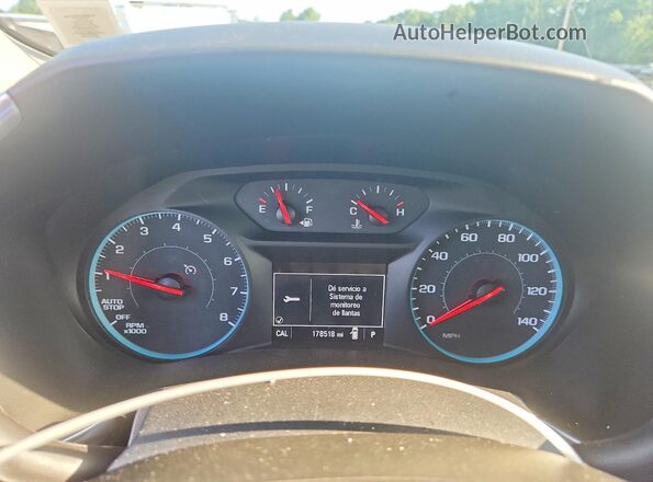 3GNAXSEVXJS593898 2018 CHEVROLET EQUINOX White Instrument cluster view