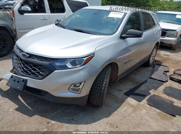 3GNAXSEVXMS155614 2021 CHEVROLET EQUINOX Silver Vista tres cuartos delantera izquierda