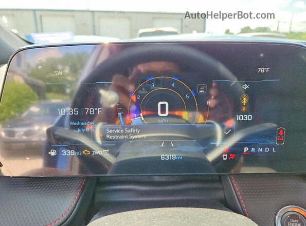 3GNAXTEG1TL172978 2026 CHEVROLET EQUINOX Blue Вид щитка приладів
